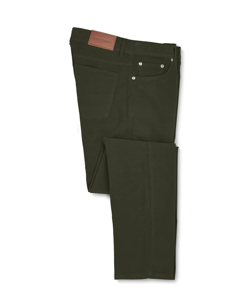 Scott Barber Stretch Broken Cord 5-Pocket: Hunter