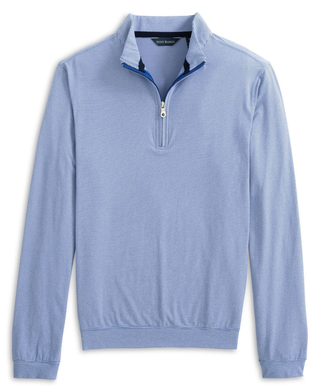 Scott Barber Micro Stripe Performance 1/4 Zip : Regal