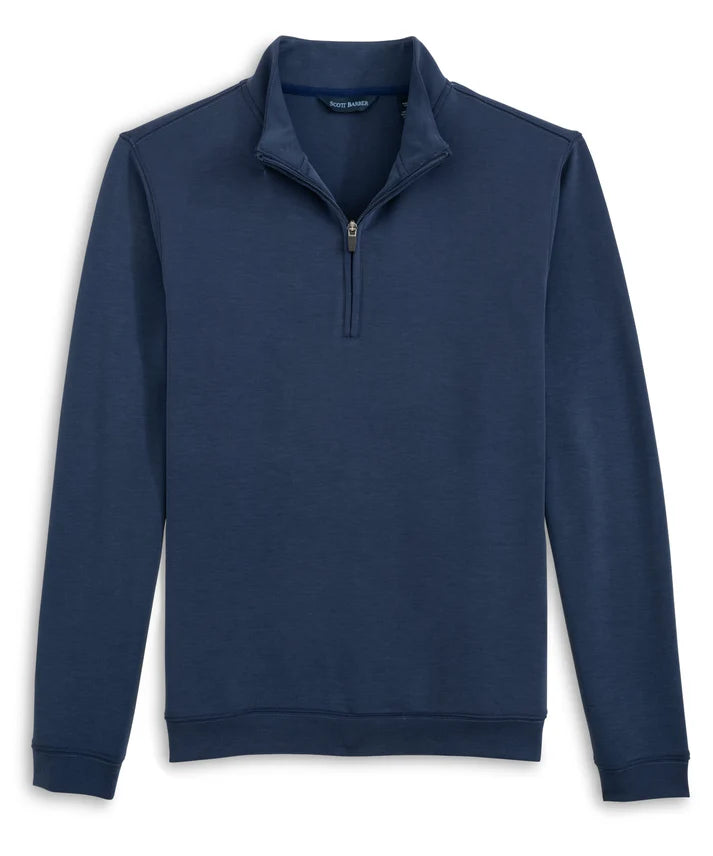 Scott Barber Performance Zip Pullover: Navy