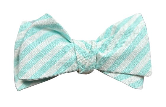 High Cotton Sea Glass Stripe Bow Tie