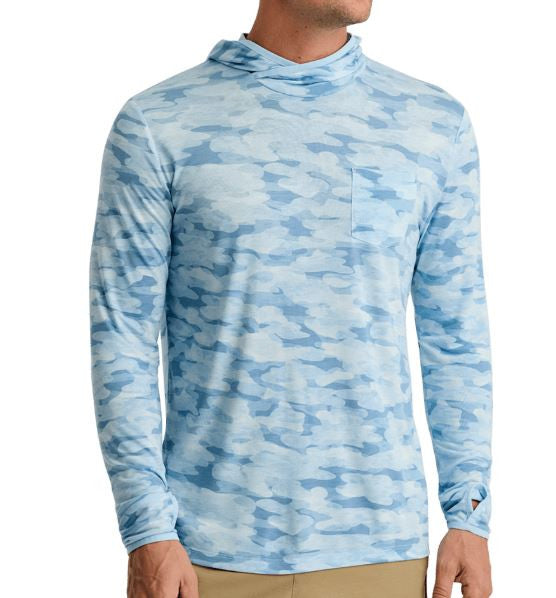 Free Fly Men's Bamboo Lightweight Hoodie: Seasmoke Camo