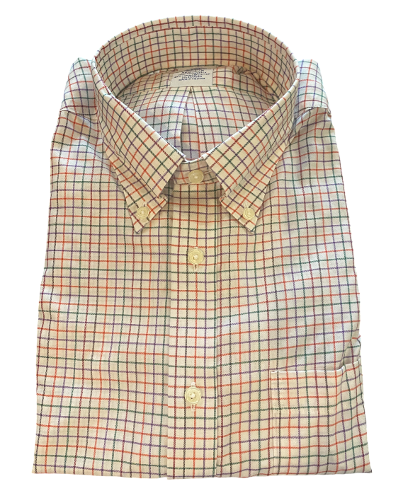 Brooks Brothers Regular Fit Stretch Supima® Cotton Non-Iron Twill Polo Button Down Collar Shirt: Ivory