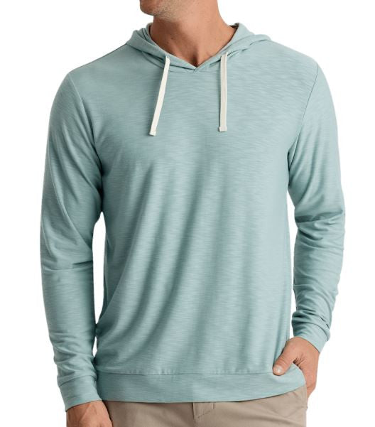 Free Fly Men's Bamboo Slub Hoodie: Ocean Mist