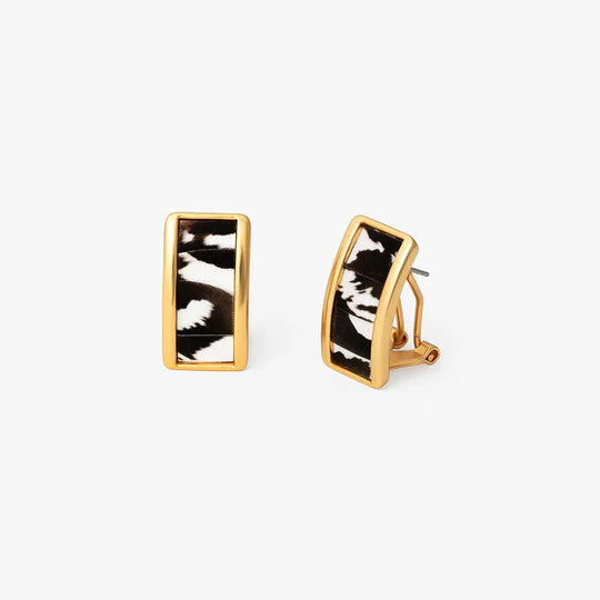 Brackish Rectangle Stud Earring: Sugar Loaf