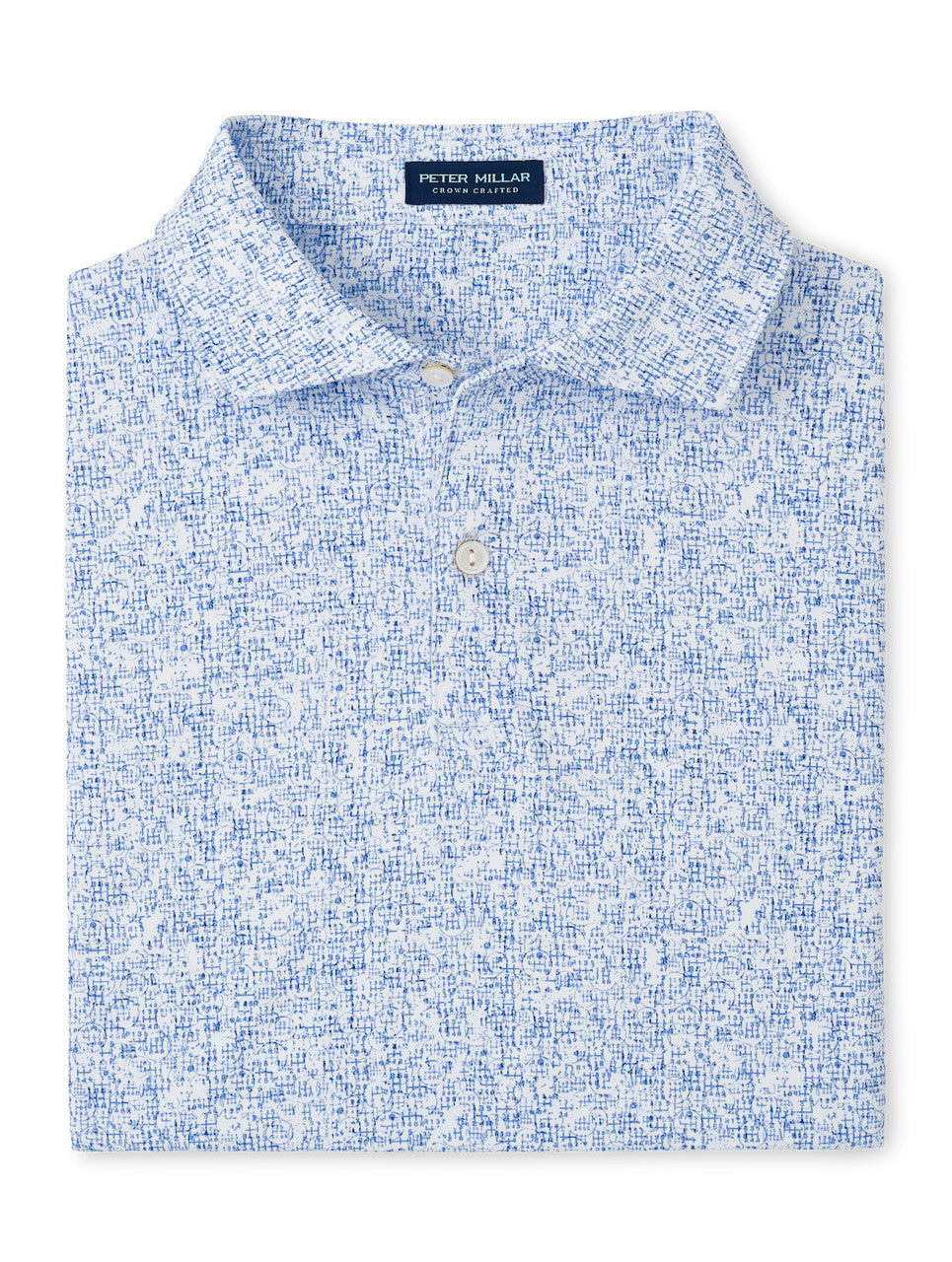 Peter Millar Crown Crafted Switching Gears Performance Jersey Polo: White
