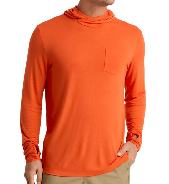 Free Fly Men's Bamboo Lightweight Hoodie: Tigerlily