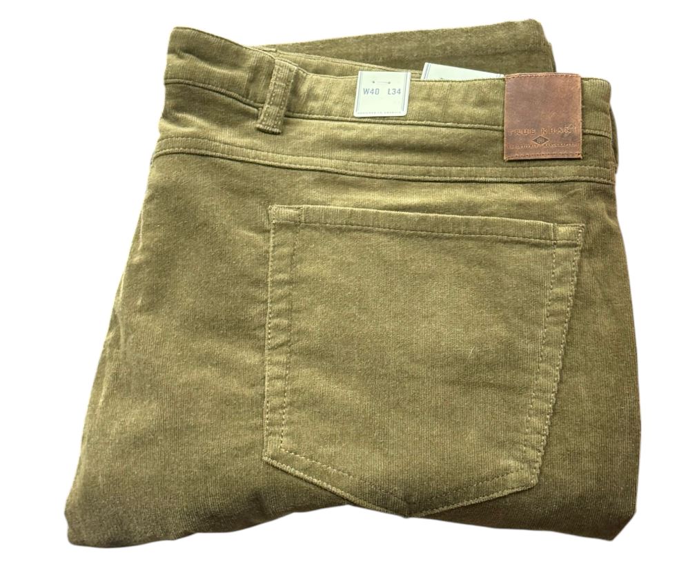 True Khaki by Ballin 21 Wale Cord Crescent Five Pocket: Truffle