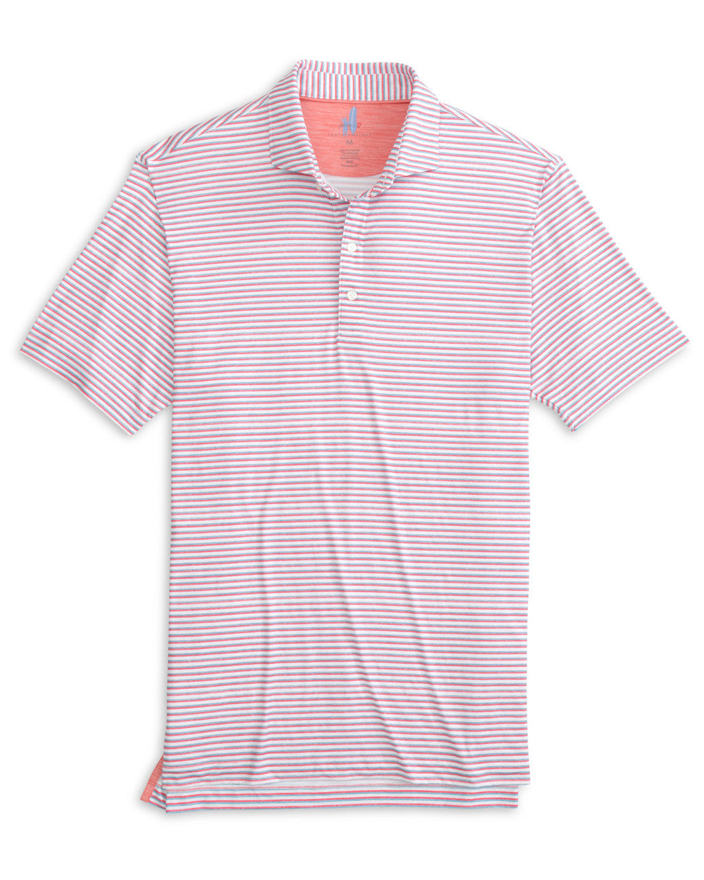 Johnnie-O Warwick Striped Featherweight Performance Polo: Sun Kissed
