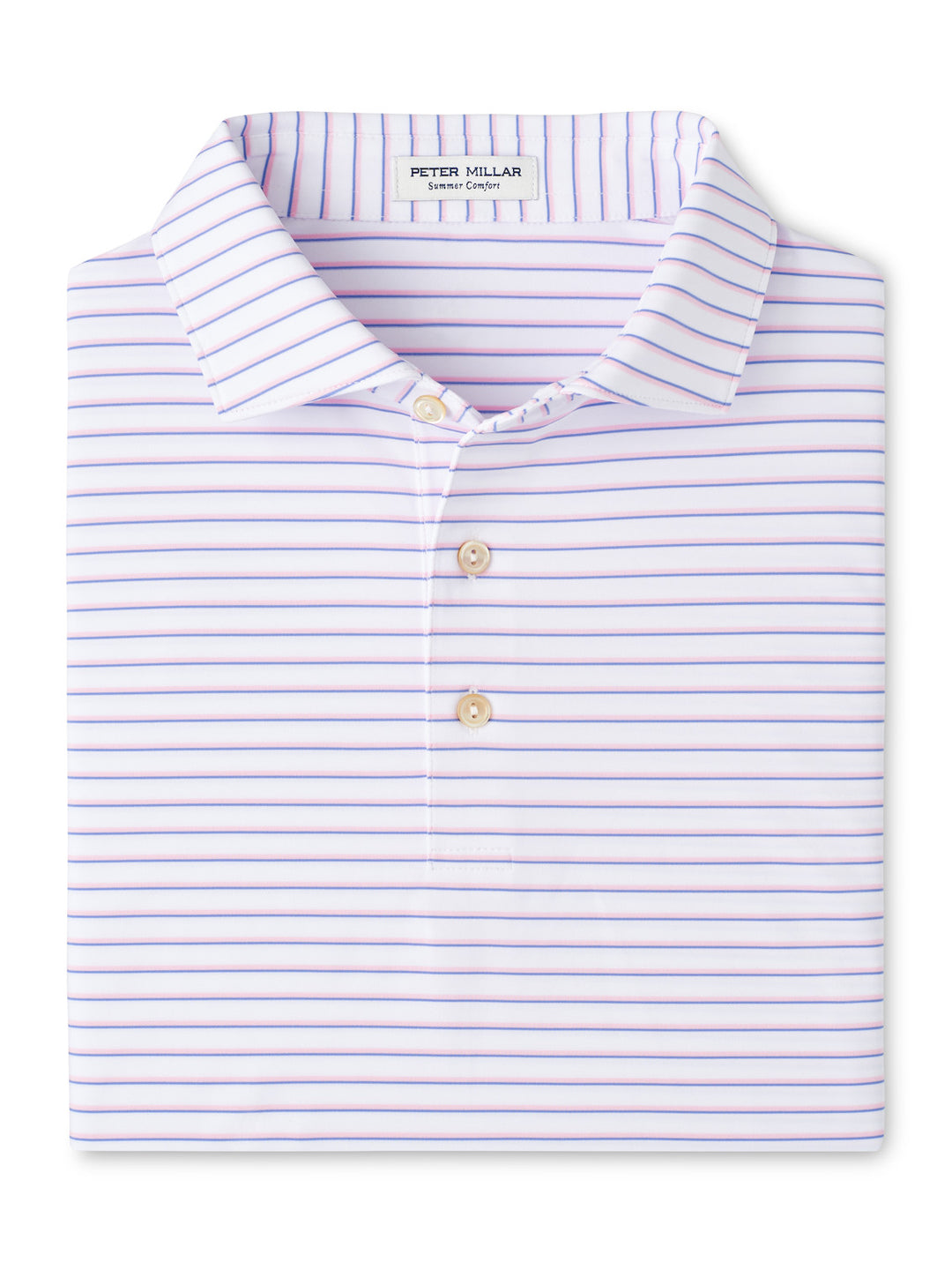 Peter Millar Dunnes Performance Jersey Polo: White