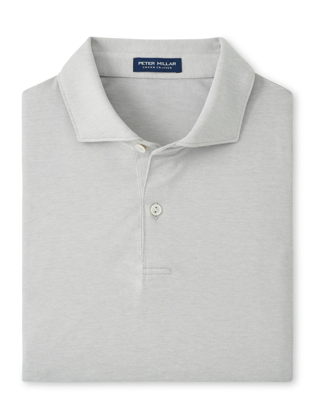 Peter Millar Crown Crafted Albatross Cotton-Blend Pique Polo: Gale Grey