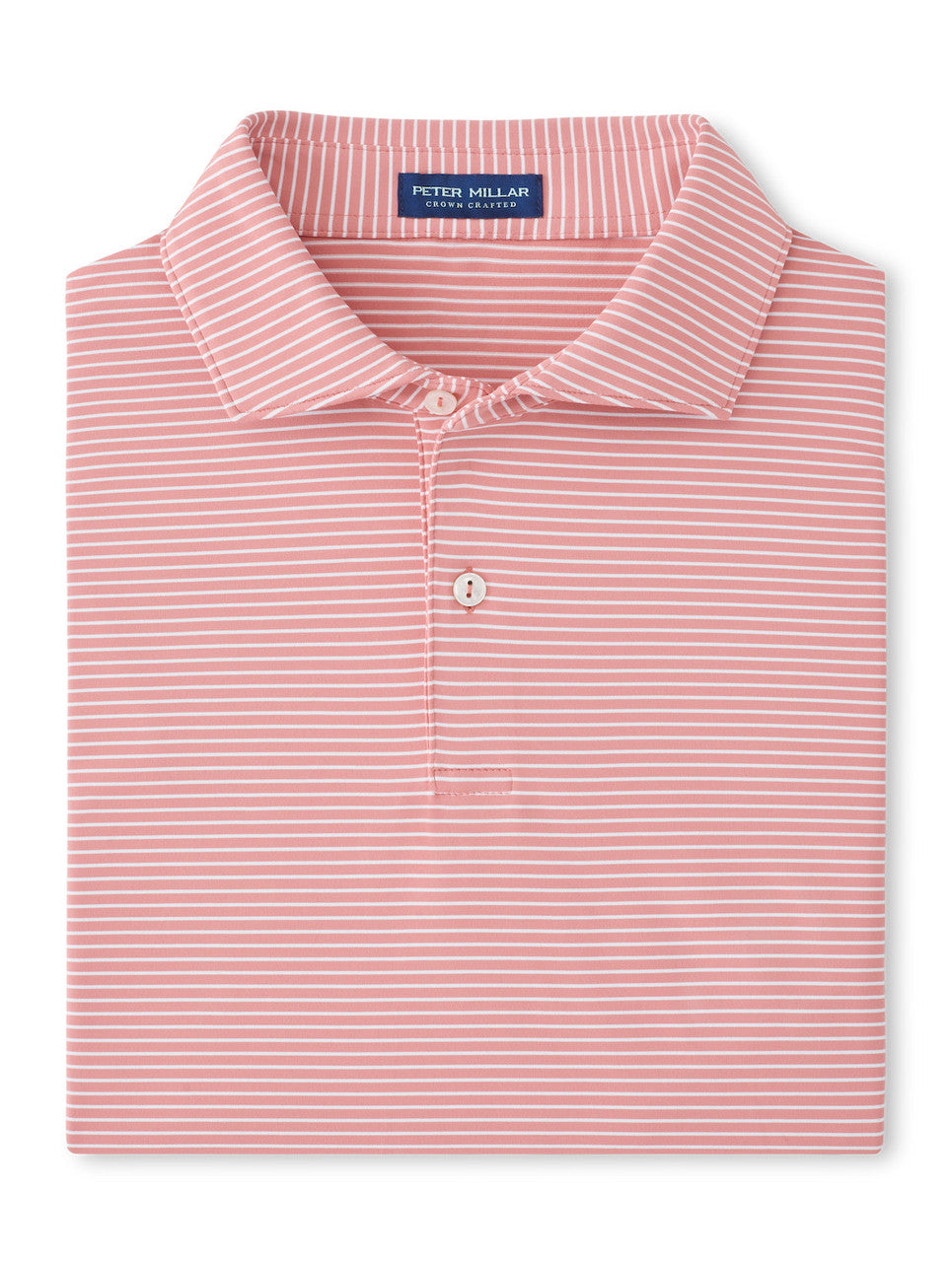 Peter Millar Crown Crafted Ballad Performance Jersey Polo: Pink Crepe