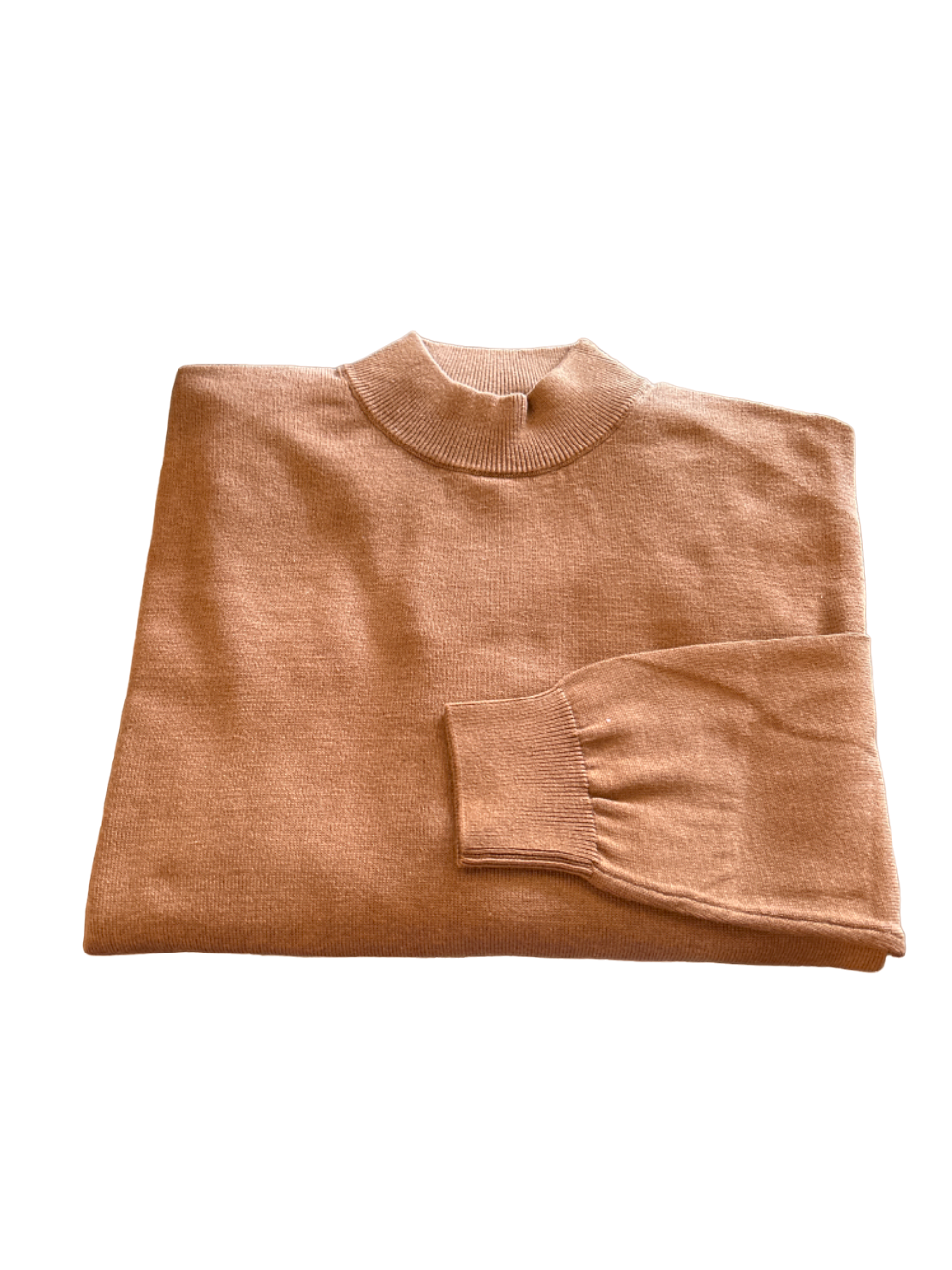 Craig Reagin Mock Neck Sweater: Cognac