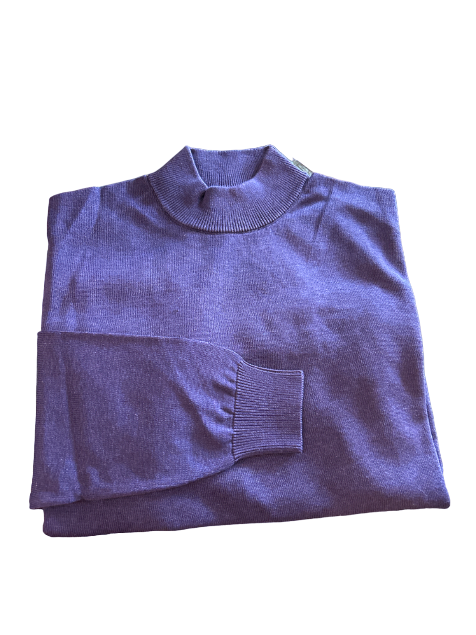 Craig Reagin Mock Neck Sweater: Purple