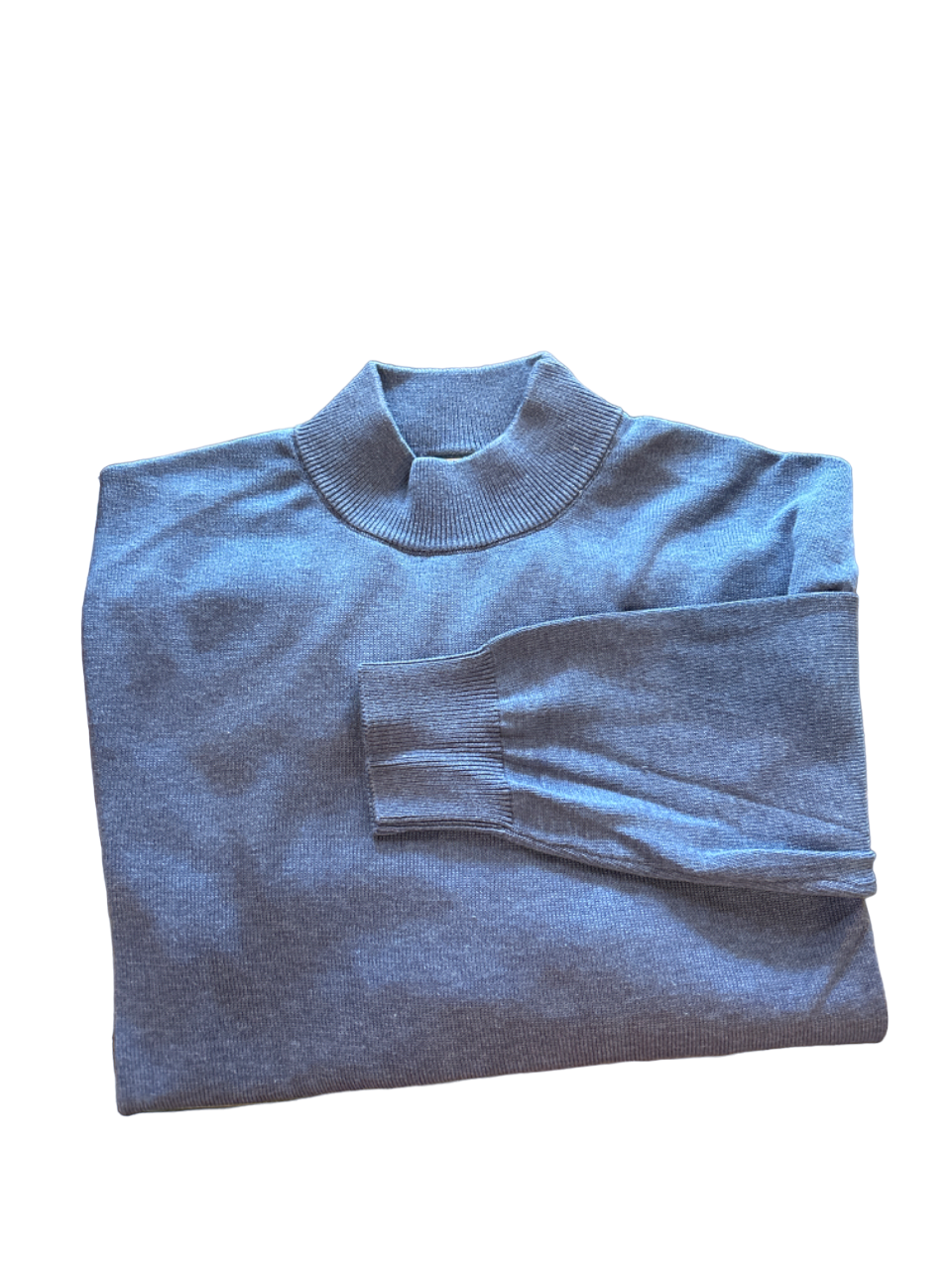 Craig Reagin Mock Neck Sweater: Cobalt