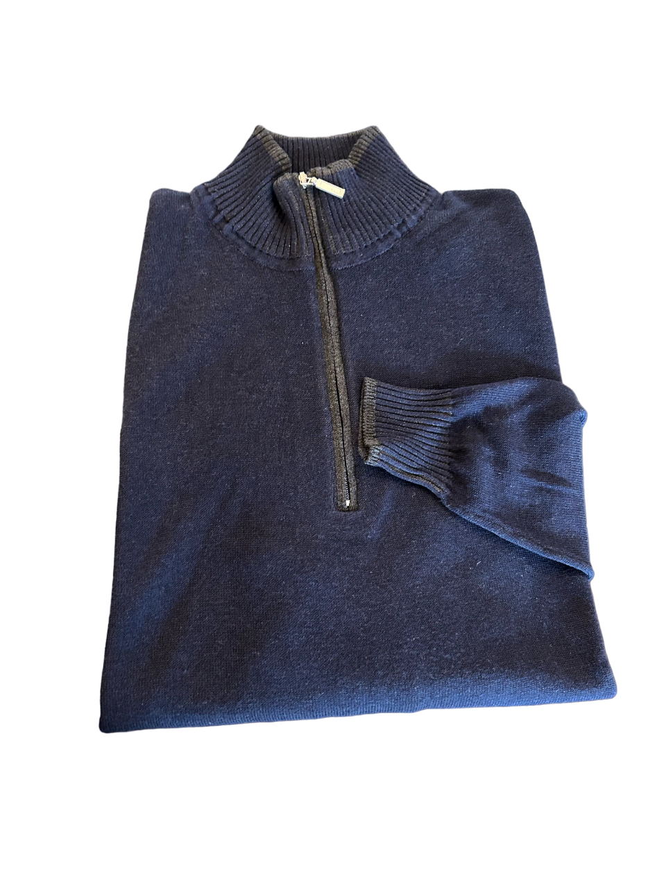 Craig Reagin 1/4 Zip Sweater: Navy