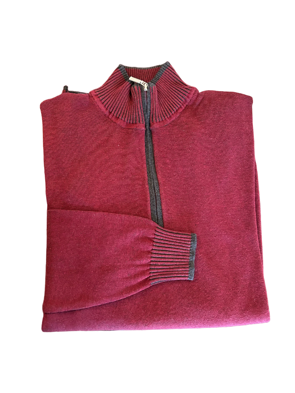 Craig Reagin 1/4 Zip Sweater: Wine