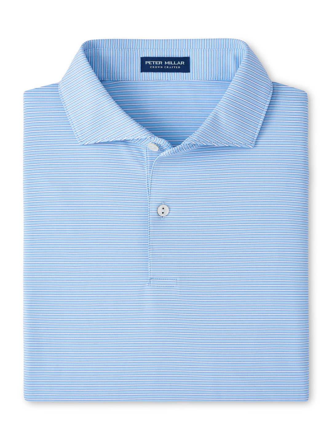 Peter Millar Crown Crafted Ambrose Performance Jersey Polo: Blue Frost