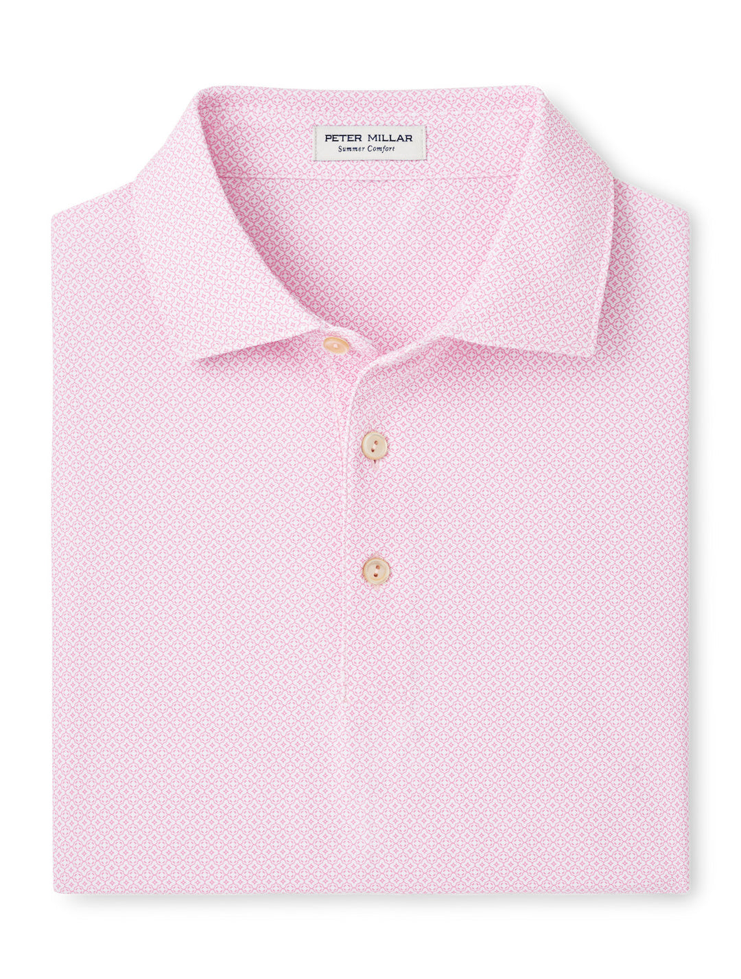 Peter Millar Galiza Performance Mesh Polo: Pink Vale