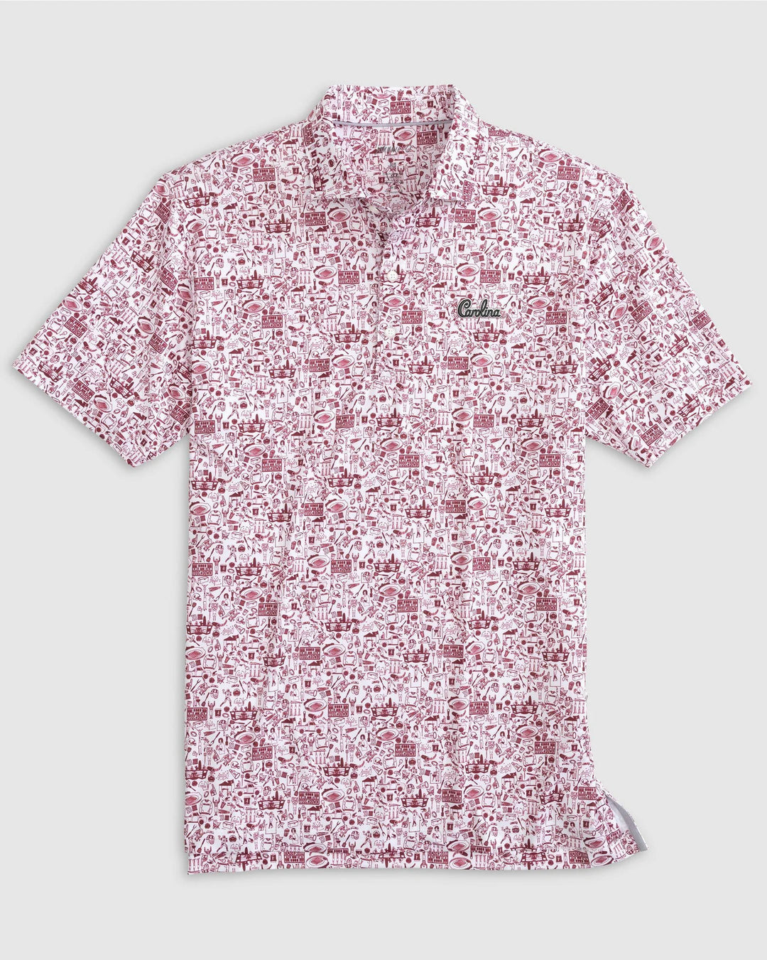 Johnnie-O University of South Carolina "Carolina Script" Tailgater 2.0 Polo: Garnet