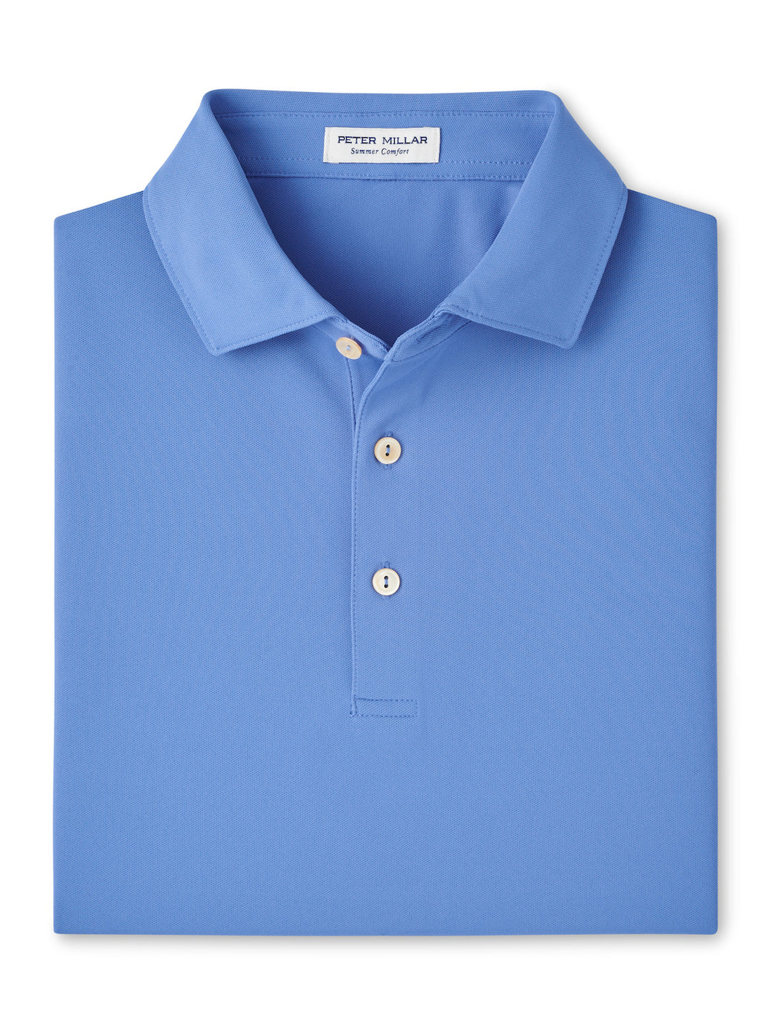 Peter Millar Solid Performance Mesh Polo: Evening Tide