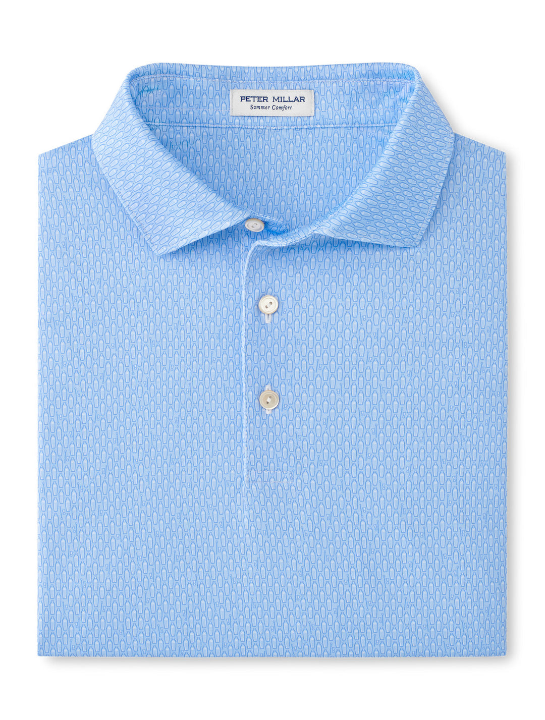 Peter Millar Shake it Up Performance Jersey Polo: Cottage Blue