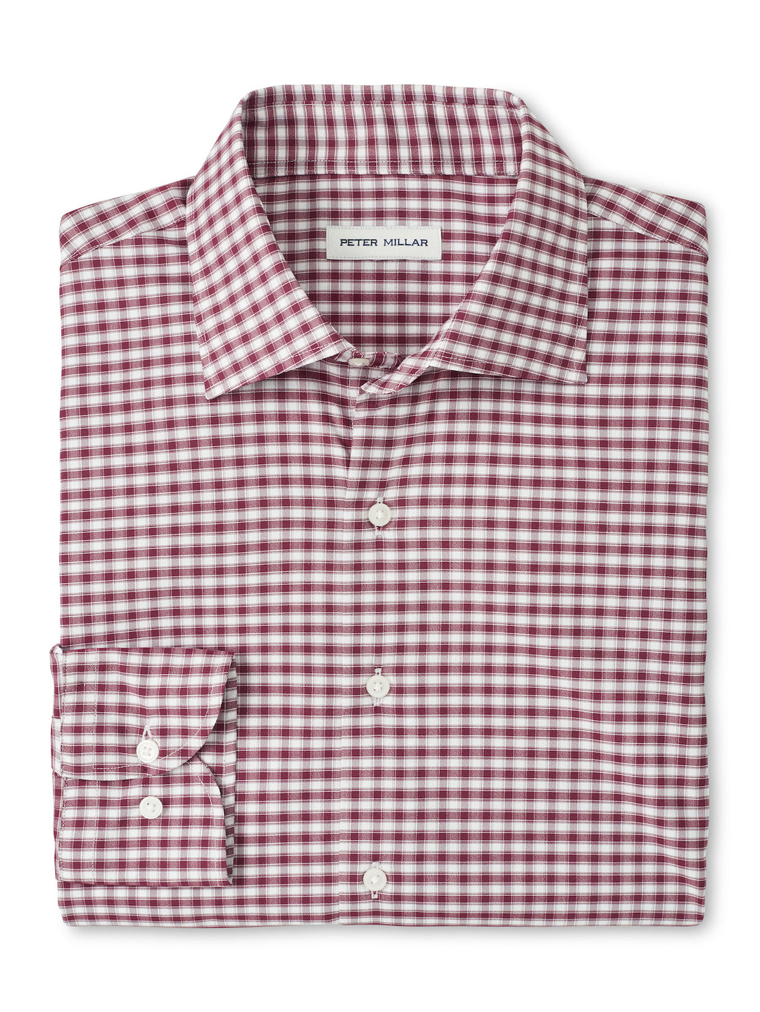 Peter Millar Fairbanks Performance Twill Sport Shirt: Autumn Foliage
