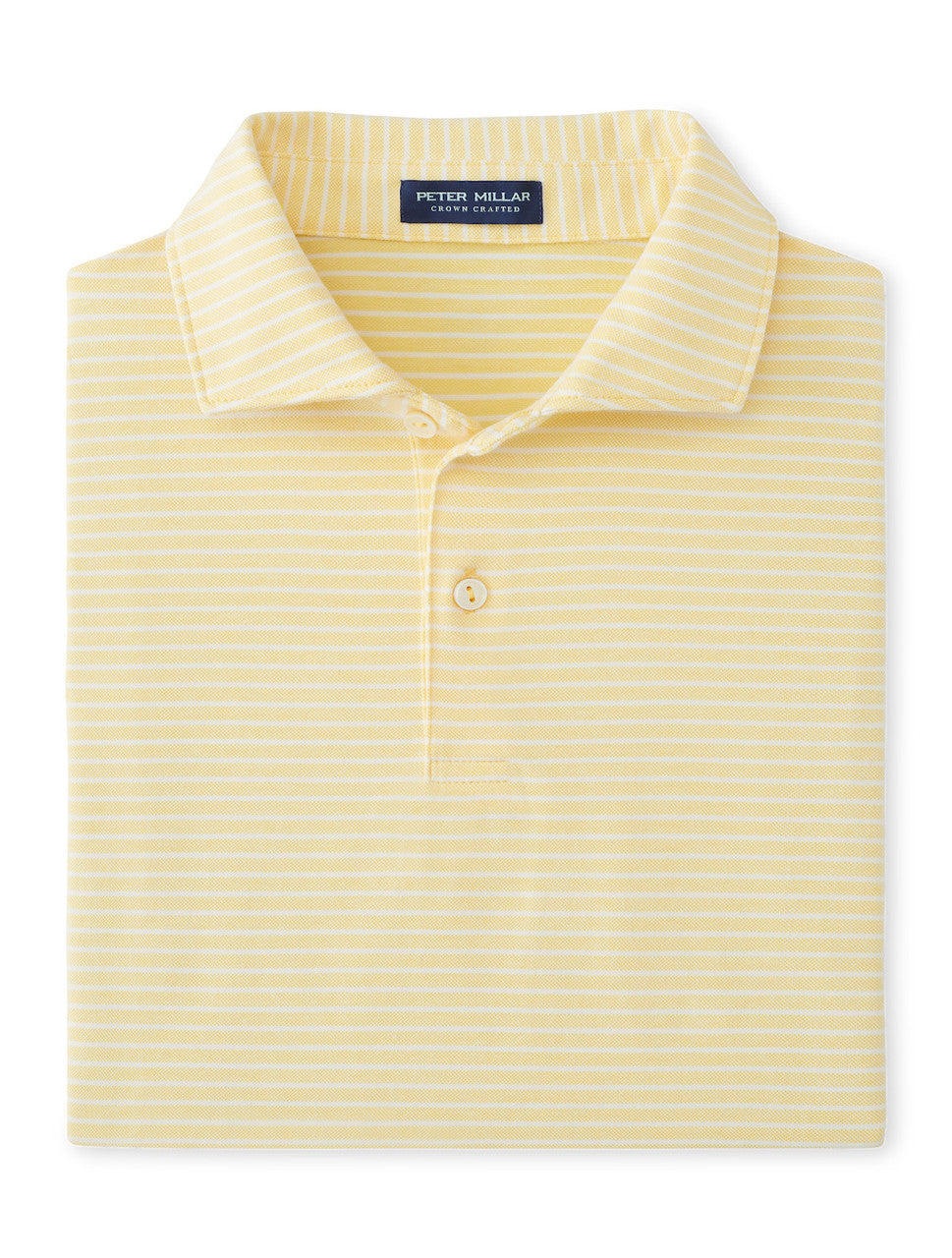 Peter Millar Crown Crafted Albatross Stripe Cotton Blend Piqué Polo: Crenshaw