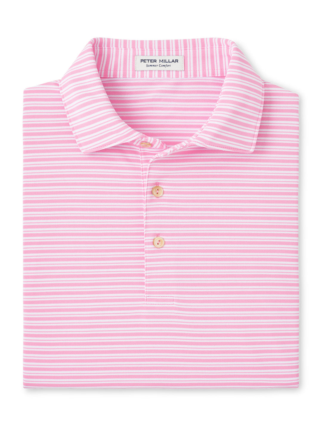 Peter Millar Dellroy Performance Mesh Polo: Pink Vale