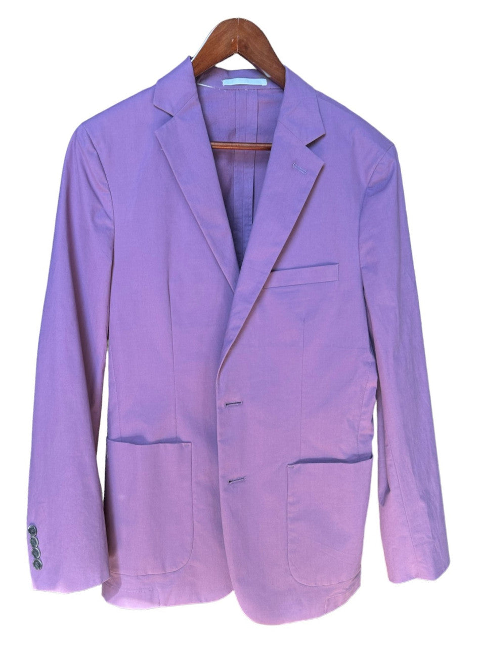 Craig Reagin Cotton Poplin Unstructured Soft Coat: Dusty Purple
