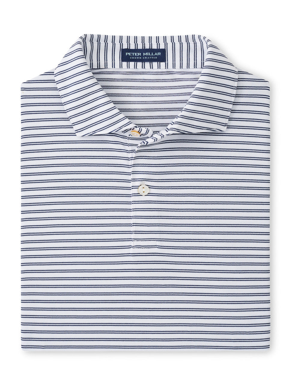 Peter Millar Crown Crafted Mezzo Performance Mesh Polo: White