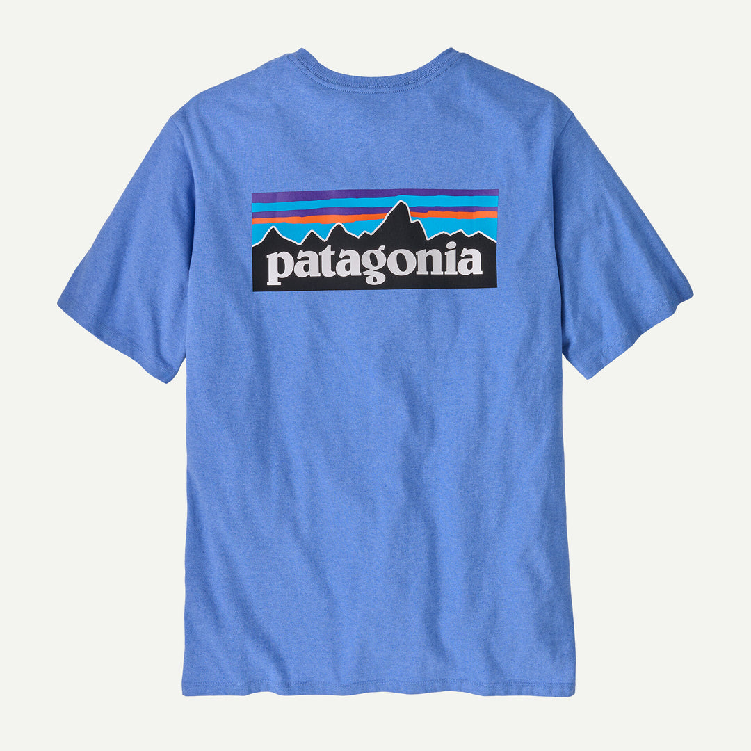 Patagonia Men's P-6 Logo Responsibili-Tee®: Abundant Blue