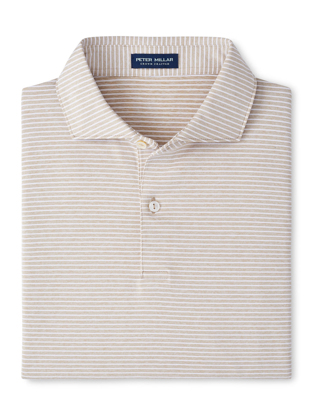 Peter Millar Crown Crafted Ballad Performance Jersey Polo: Barley