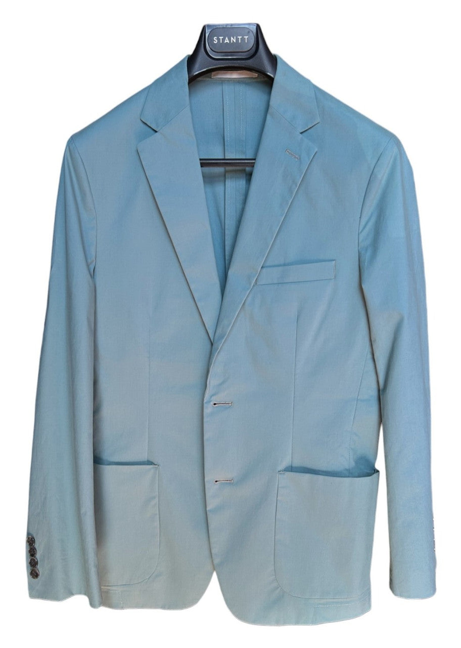 Craig Reagin Cotton Poplin Unstructured Soft Coat: Teal