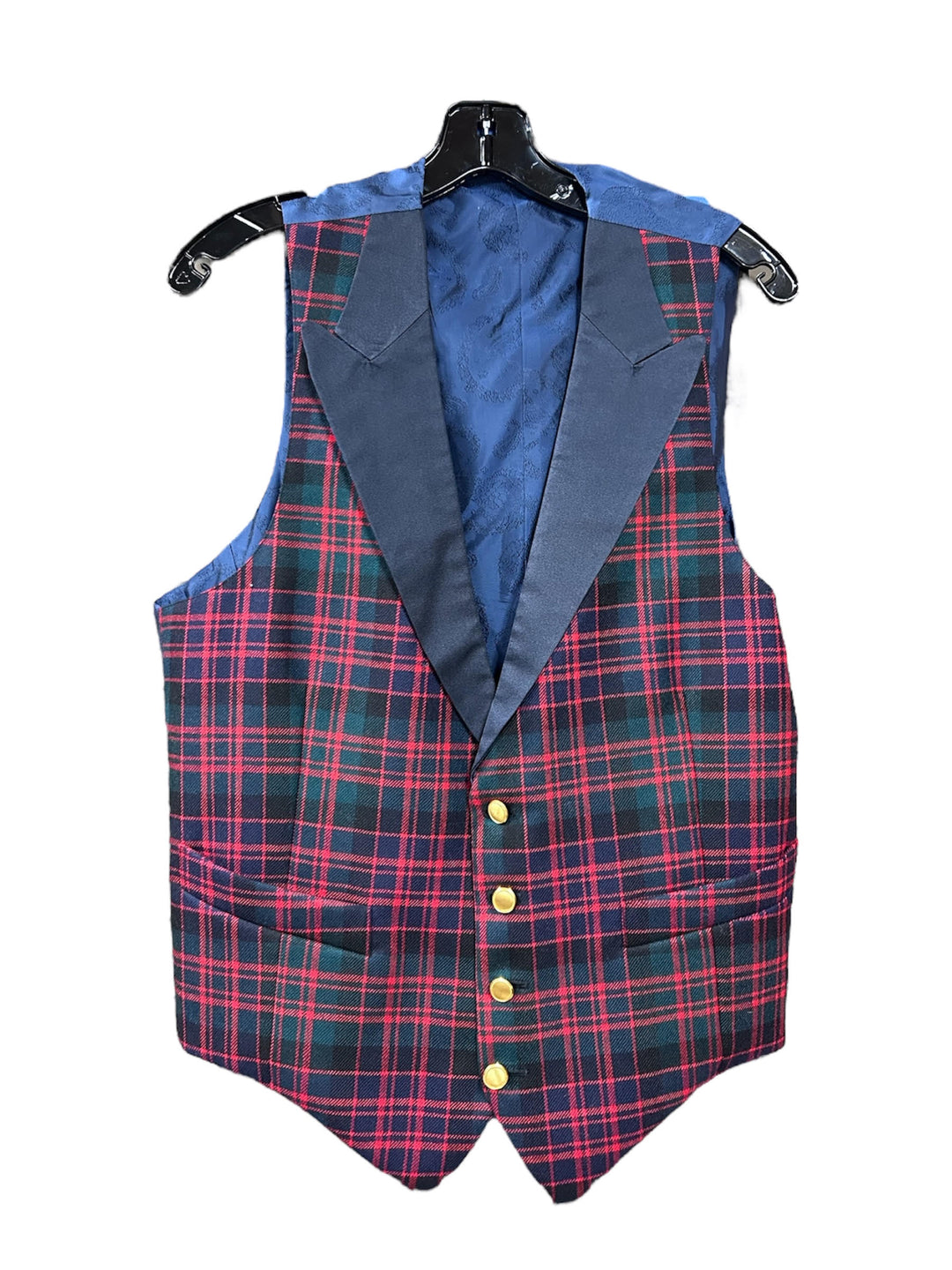 Craig Reagin Tartan Tuxedo Vest
