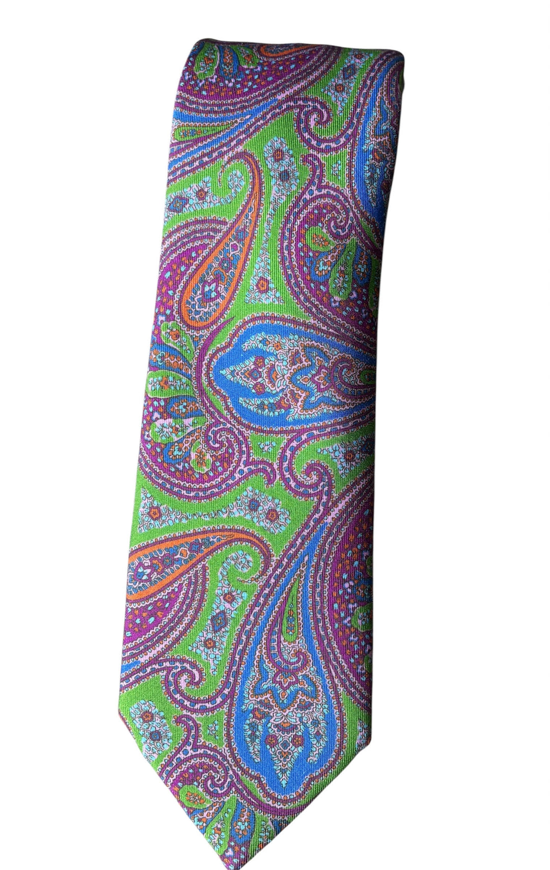Robert Jensen Green Paisley Tie