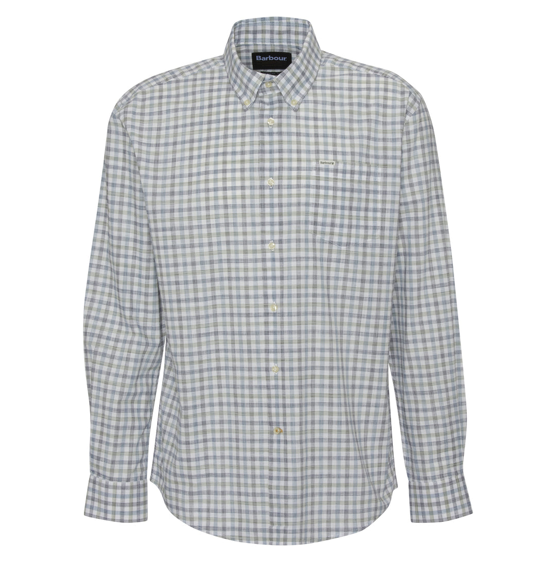 Barbour Ravenfield Checked Regular Fit Shirt: Navy