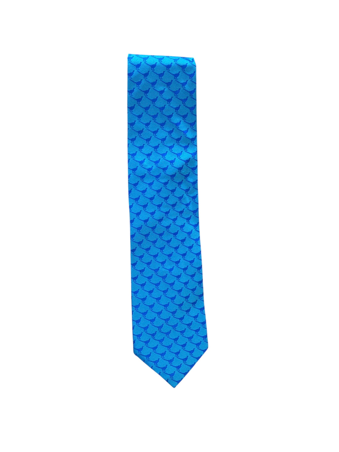Craig Reagin Quail Tie: Blue