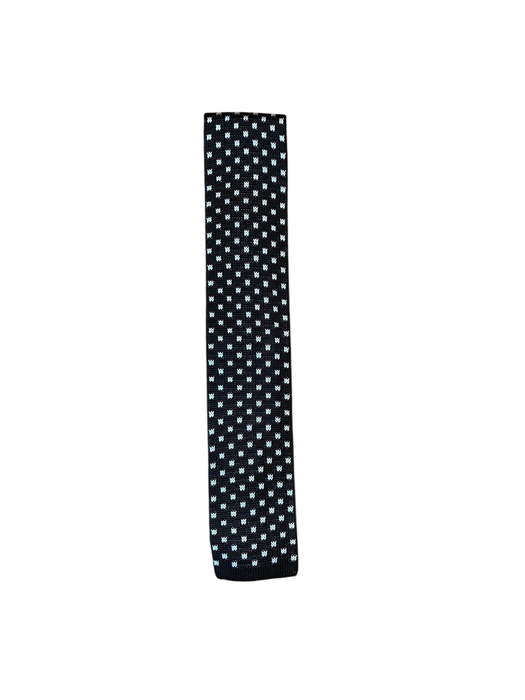 Craig Reagin Knit Tie: Black Dot