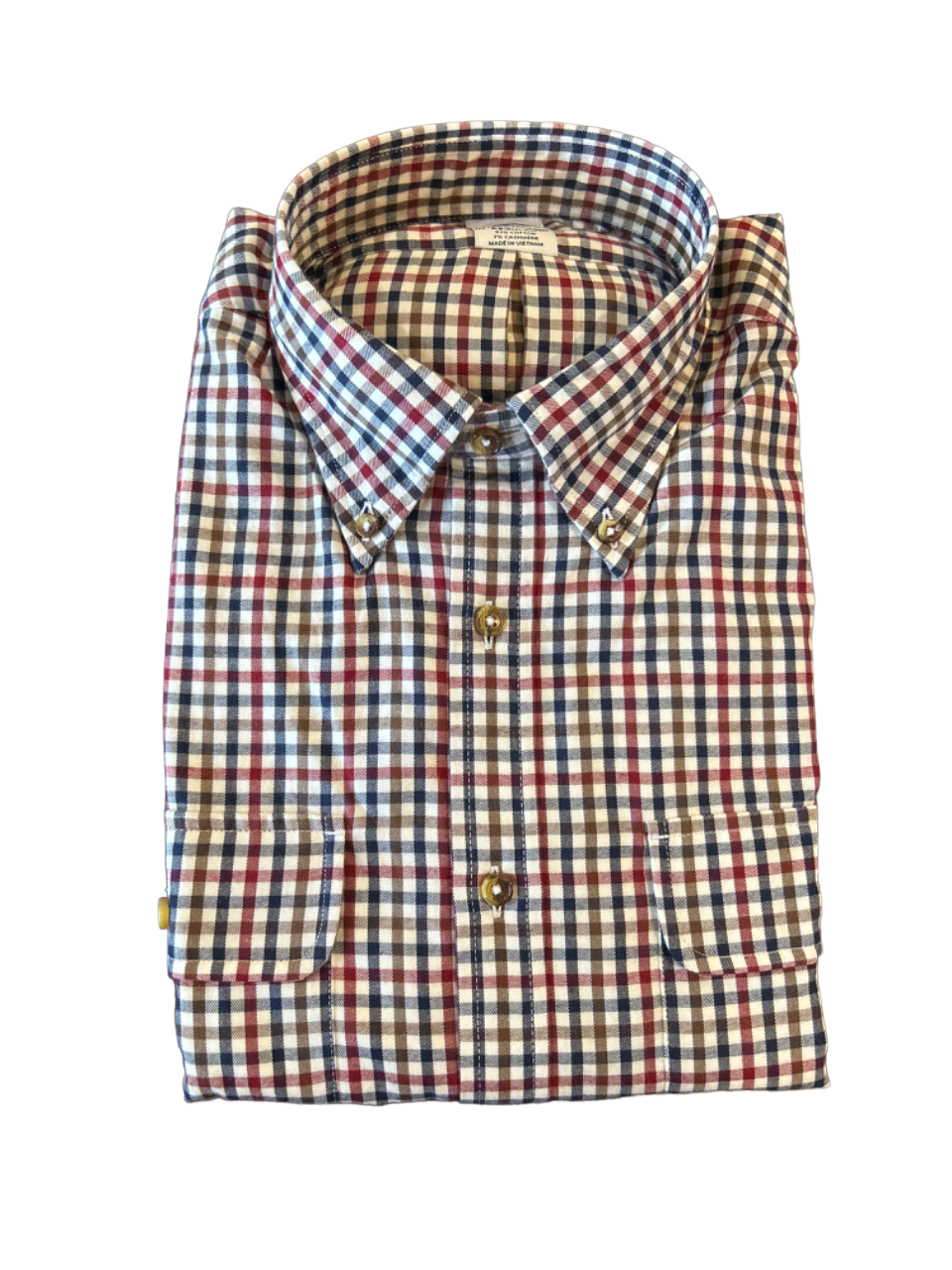 Brooks Brothers Cotton Double Pocket Sport Shirt: White