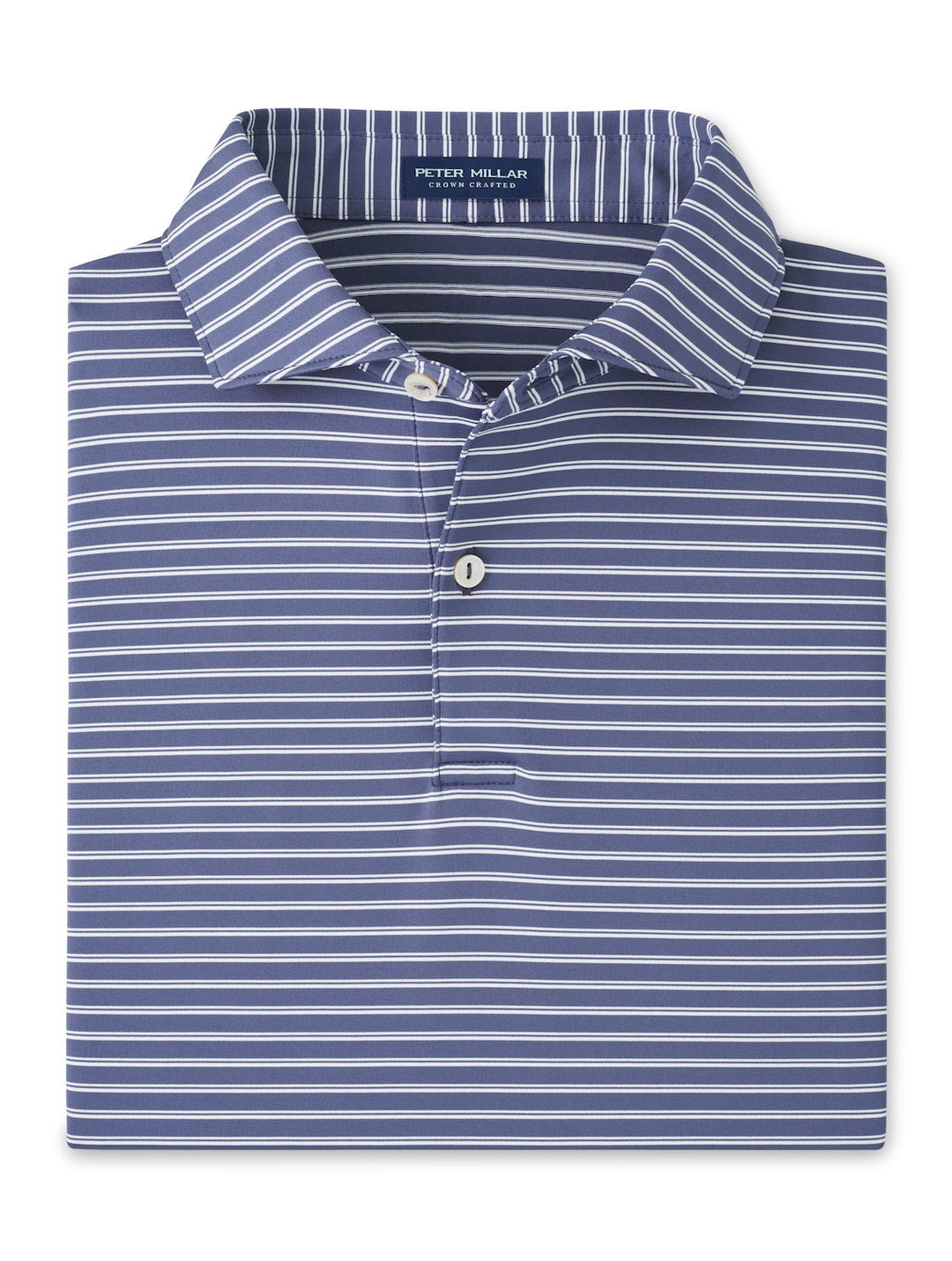 Peter Millar Crown Crafted Bridge Performance Jersey Polo: Nebula Blue