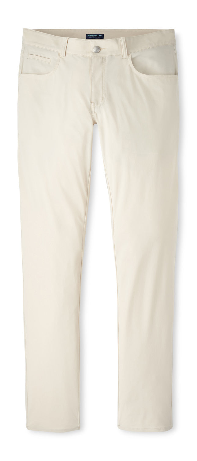 Peter Millar Bingham Performance Five-Pocket Pant: British Cream