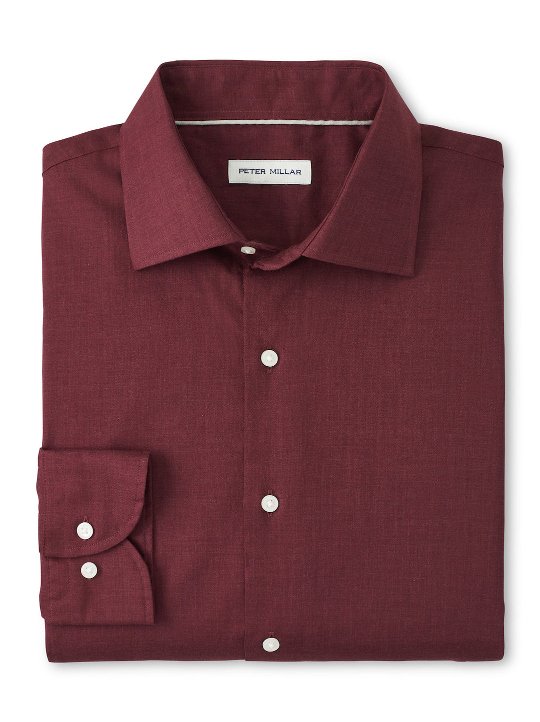Peter Millar Highlands Soft Twill Cotton Sport Shirt: Autumn Foliage