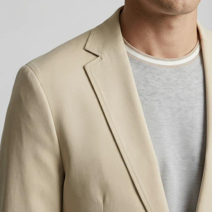 Scott Barber Fine Gauge Jersey Knit Crew: Silver