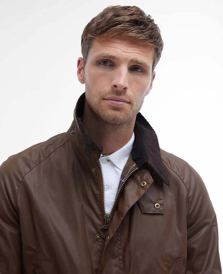 Barbour Ashby Waxed Jacket: Bark