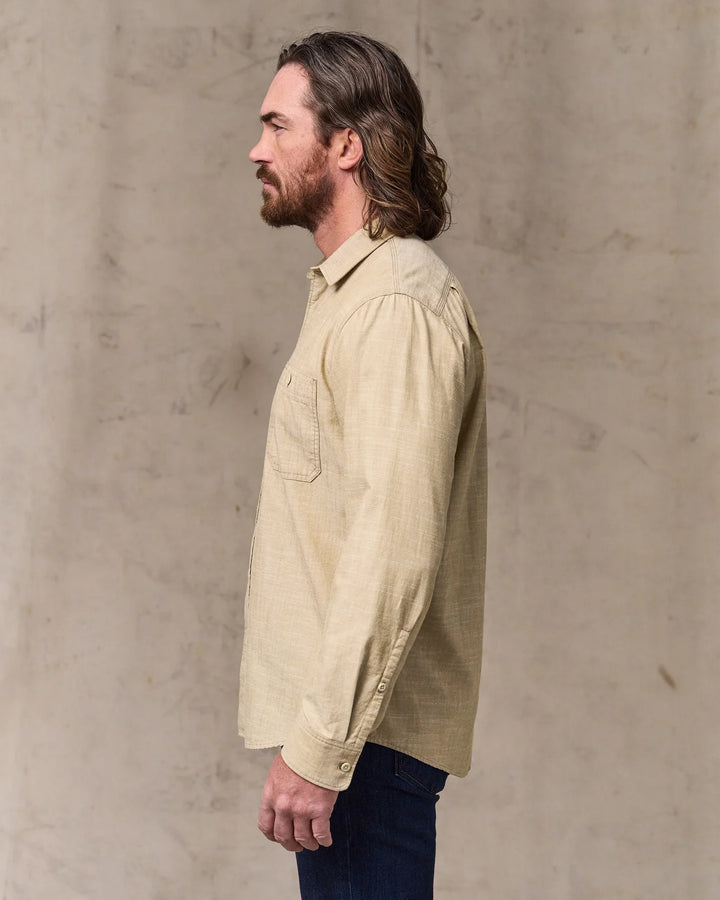 Filson Chambray CPO Shirt: Tan