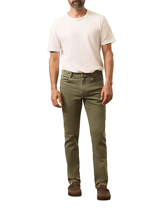 Faherty Stretch Terry 5-Pocket Pant: Island Olive