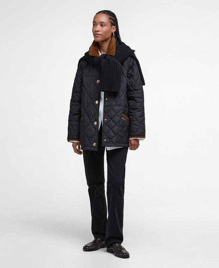 Barbour Lorrie Quilted Jacket: Black