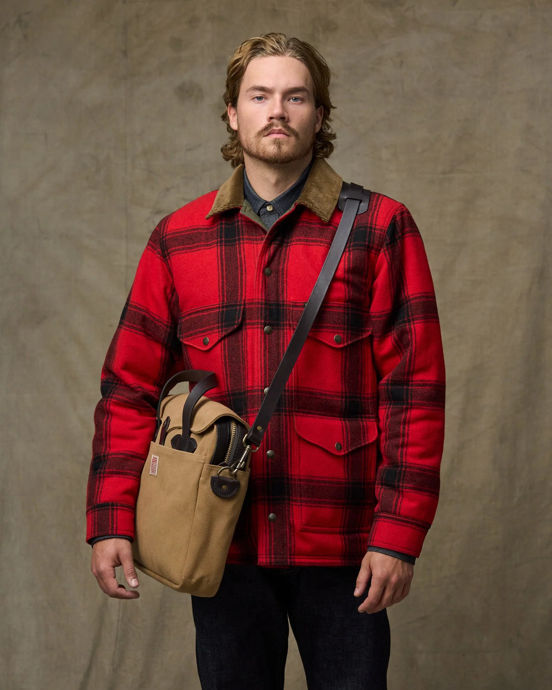 Filson Rugged Twill Original Briefcase: Tan