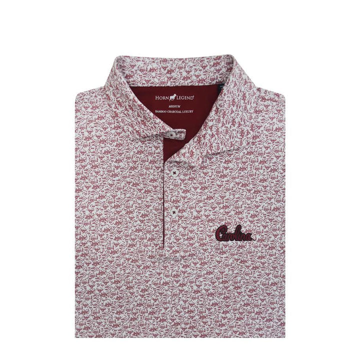 Horn Legend University of South Carolina Football Plays Polo: White