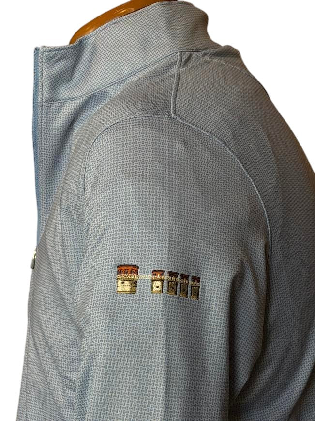Peter Millar Perth Basketweave Performance Quarter-Zip Lake Murray Dam Towers: Lakeside